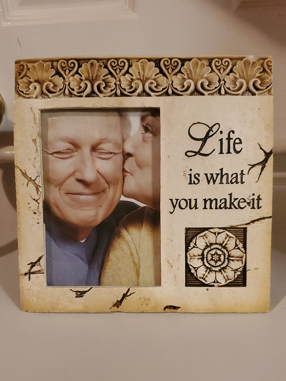 Decorative & Unique Photo Frame - "Life is What You Make It"